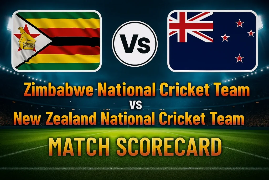 Zimbabwe National Cricket Team Vs New Zealand National Cricket Team Match Scorecard